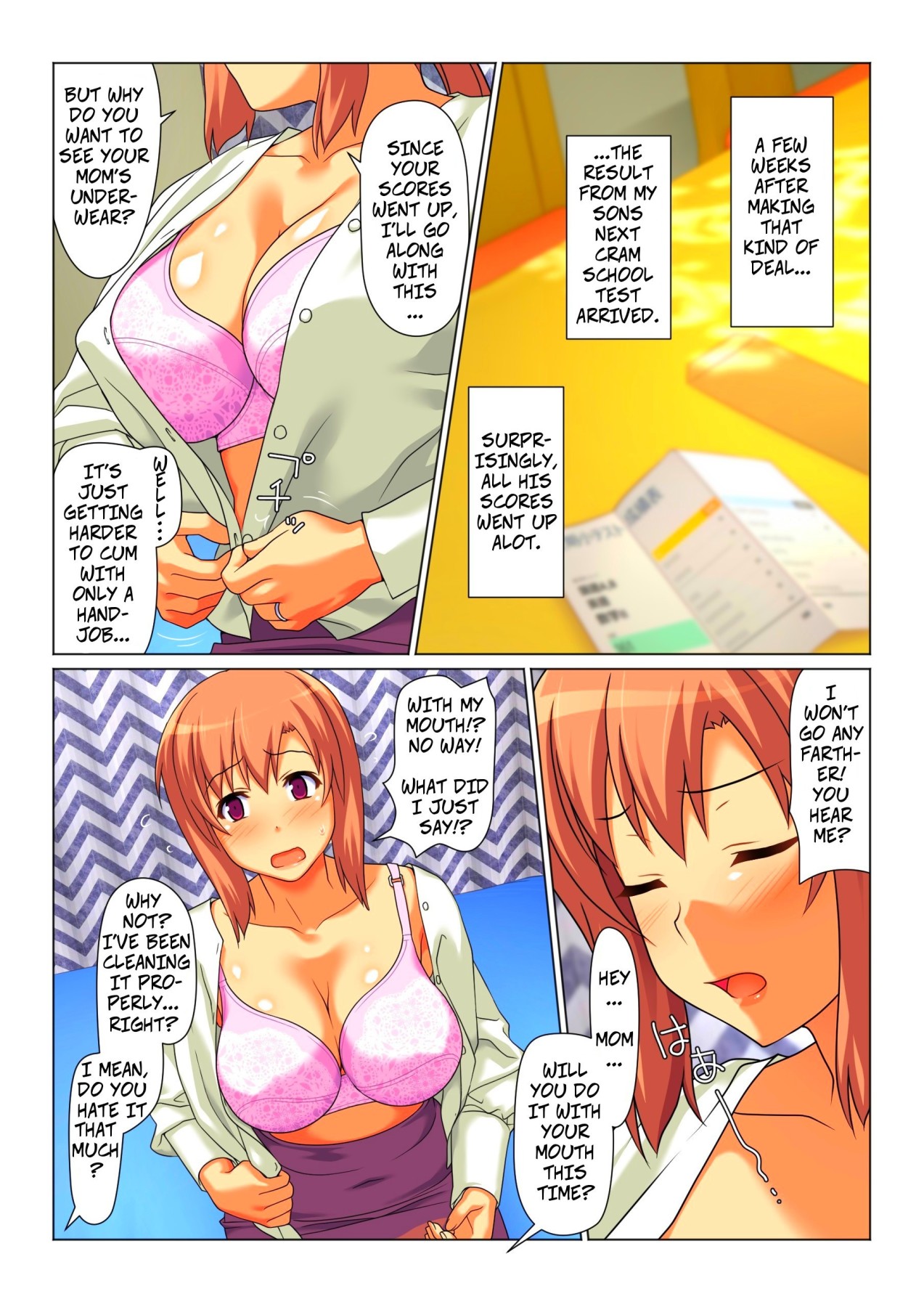 Hentai Manga Comic-Mom Will Put Out Everyday On The Condition That His Grades Improve-Read-15